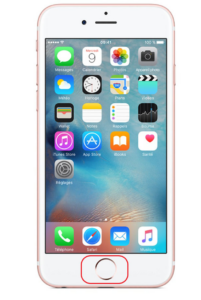 Forfait bouton home Or Rose iPhone 6S / 6S+